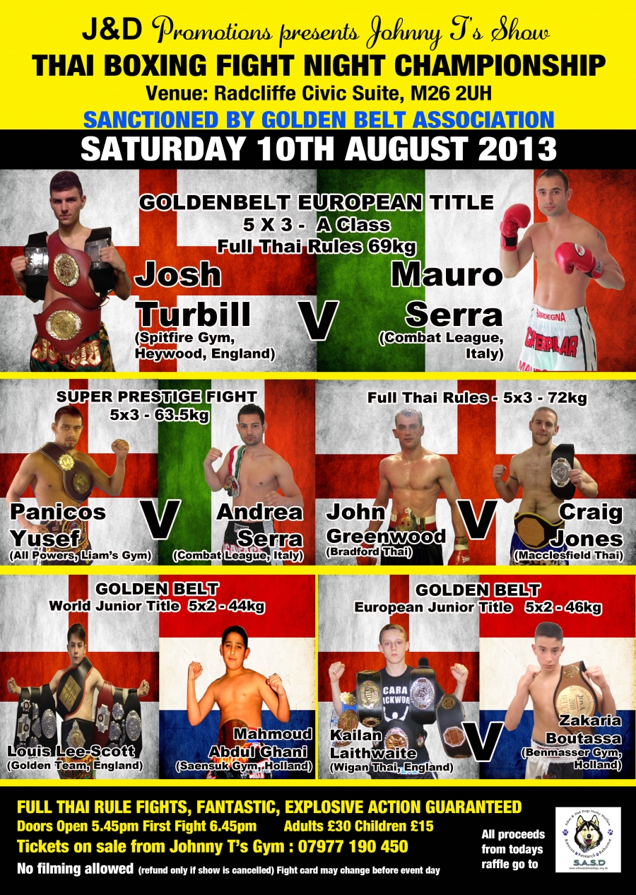 Ax Muay Thai / Kickboxing Forum Sat Aug 10th Italy V England